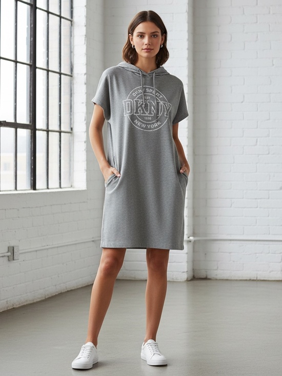 Dkny Dresses & Skirts - NWT DKNY sweatshirt dress Med
